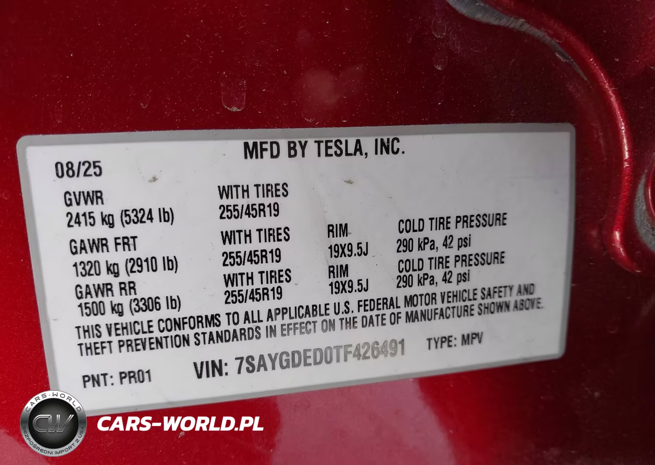 2026 Tesla Model Y VIN:7SAYGDED0TF426491 - 9