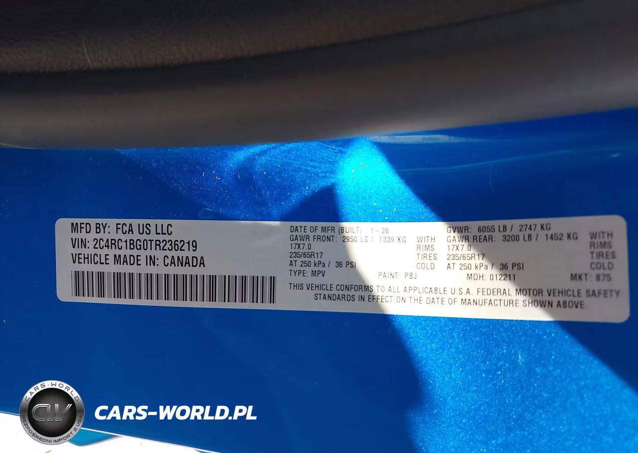 2026 Chrysler Pacifica Select VIN:2C4RC1BG0TR236219 - 9