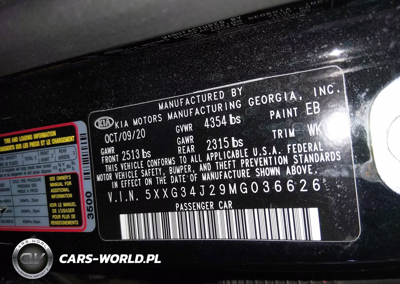 2021 Kia K5 Ex VIN:5XXG34J29MG036626 - 9