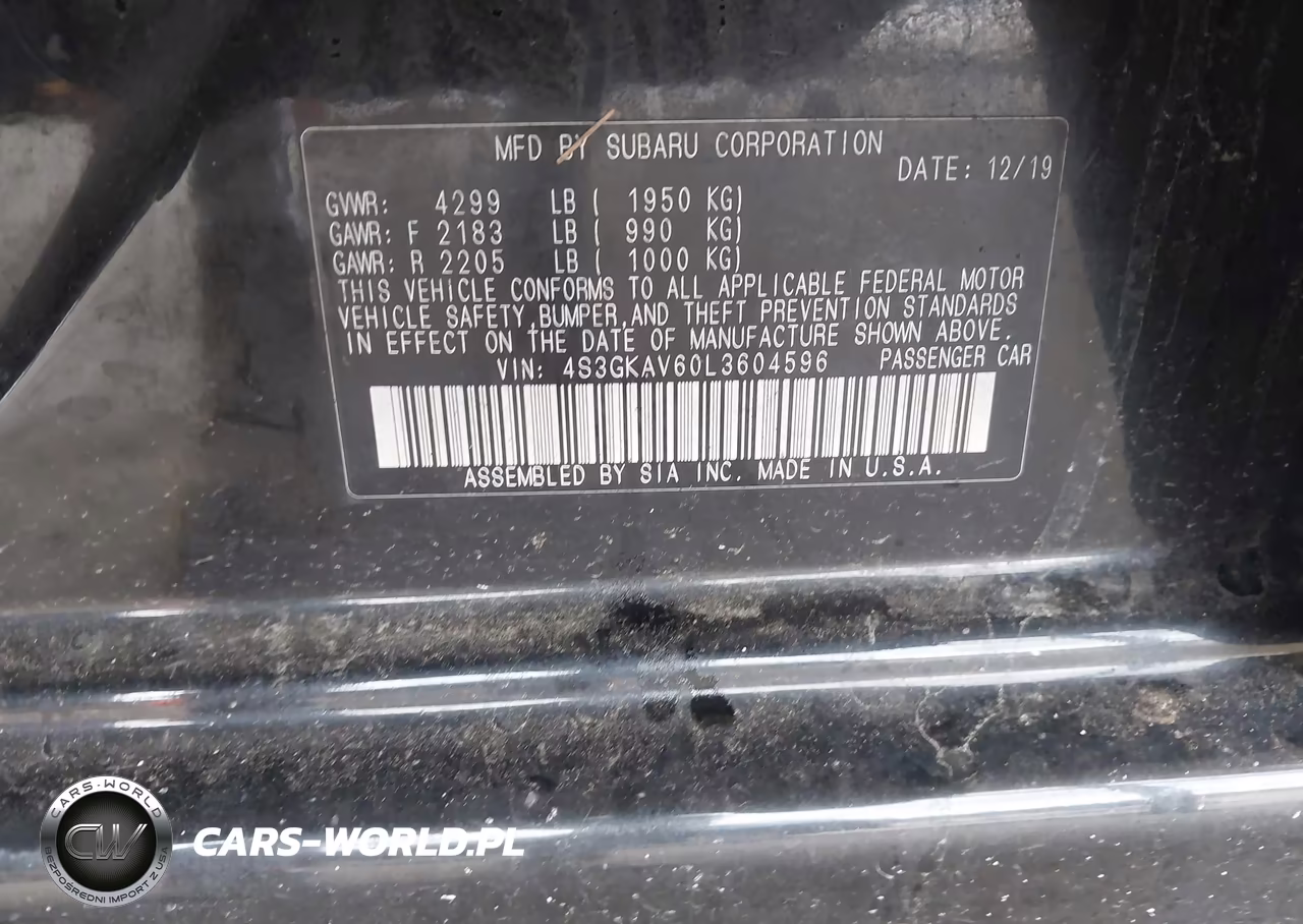 2020 Subaru Impreza Premium VIN:4S3GKAV60L3604596 - 9