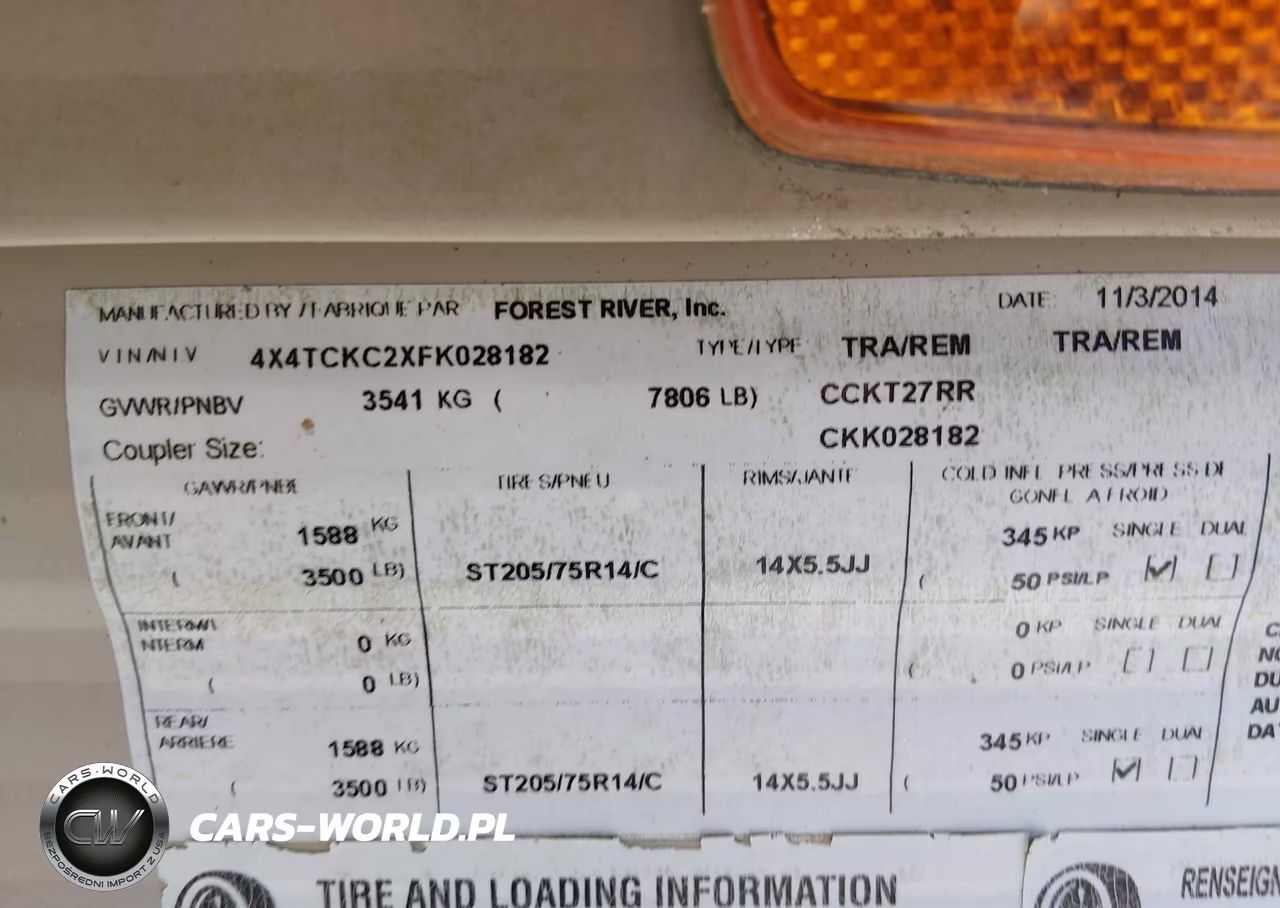 2015 Forest River Grey Wolf 2500 VIN:4X4TCKC2XFK028182 - 9