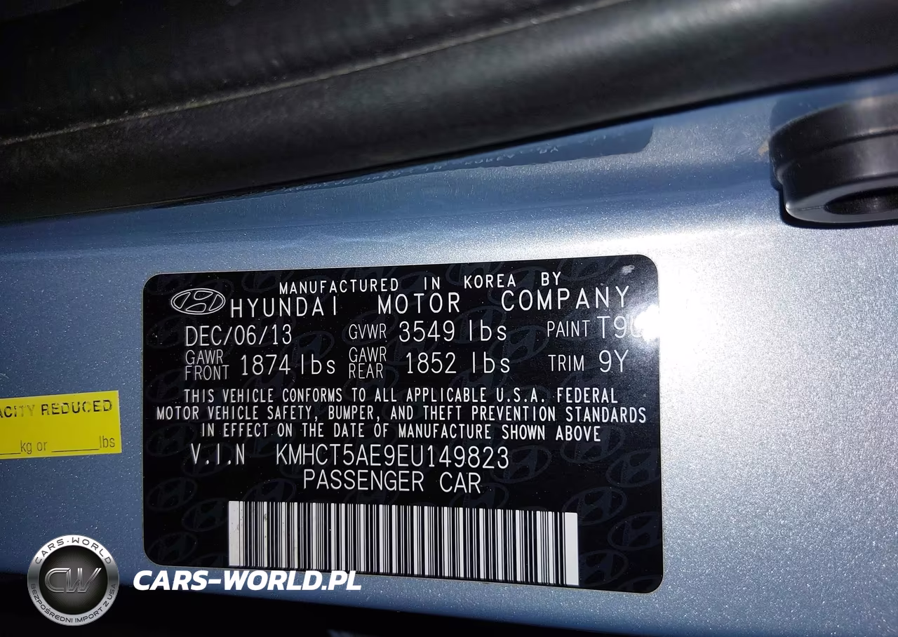2014 Hyundai Accent Gs VIN:KMHCT5AE9EU149823 - 9