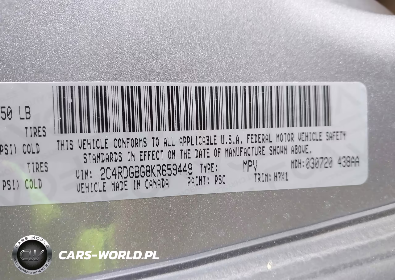 2019 Dodge Grand Caravan Se VIN:2C4RDGBG8KR659449 - 9