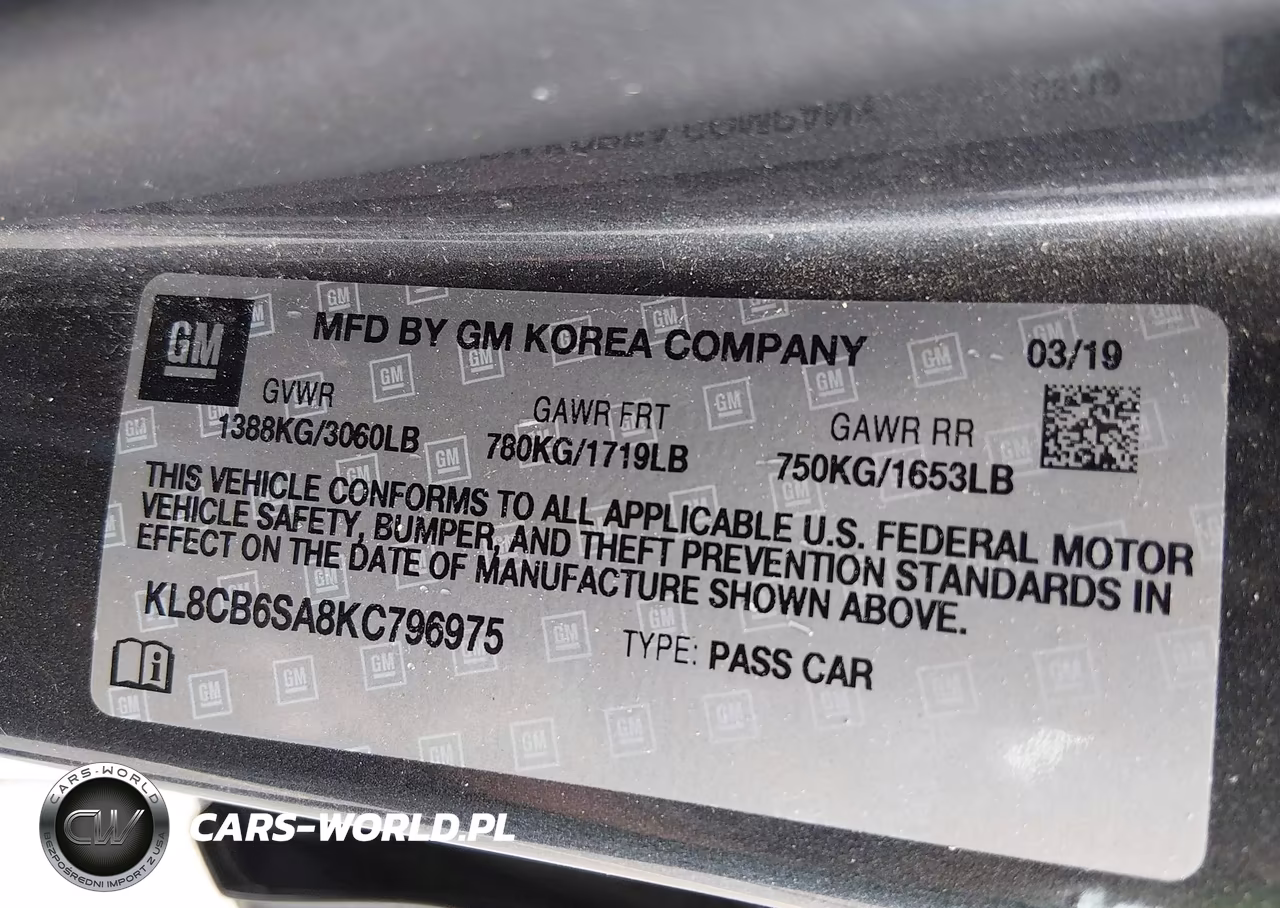 2019 Chevrolet Spark Ls Cvt VIN:KL8CB6SA8KC796975 - 9
