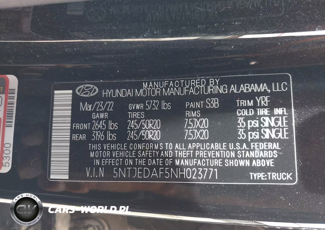 2022 Hyundai Santa Cruz Limited VIN:5NTJEDAF5NH023771 - 9