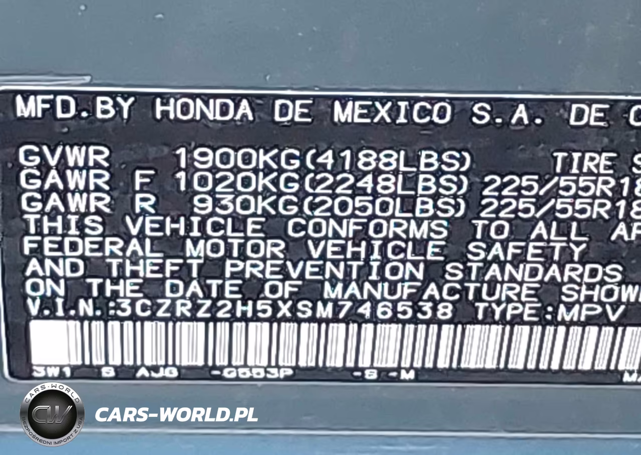 2025 Honda Hr-V Awd Sport VIN:3CZRZ2H5XSM746538 - 9