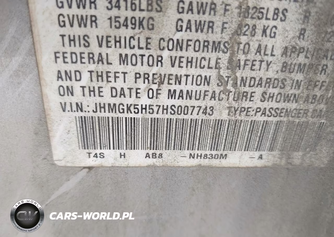 2017 Honda Fit Lx VIN:JHMGK5H57HS007743 - 9