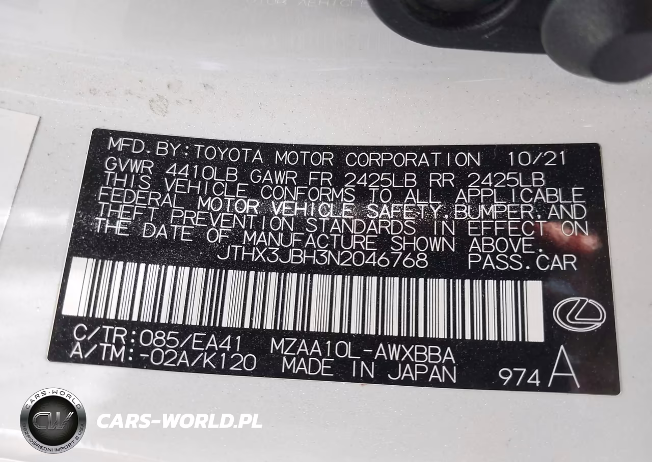 2022 Lexus Ux 200 VIN:JTHX3JBH3N2046768 - 9