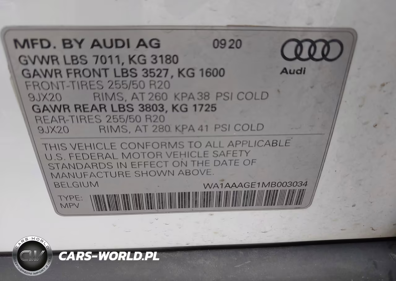 2021 Audi E-Tron Premium Quattro VIN:WA1AAAGE1MB003034 - 9