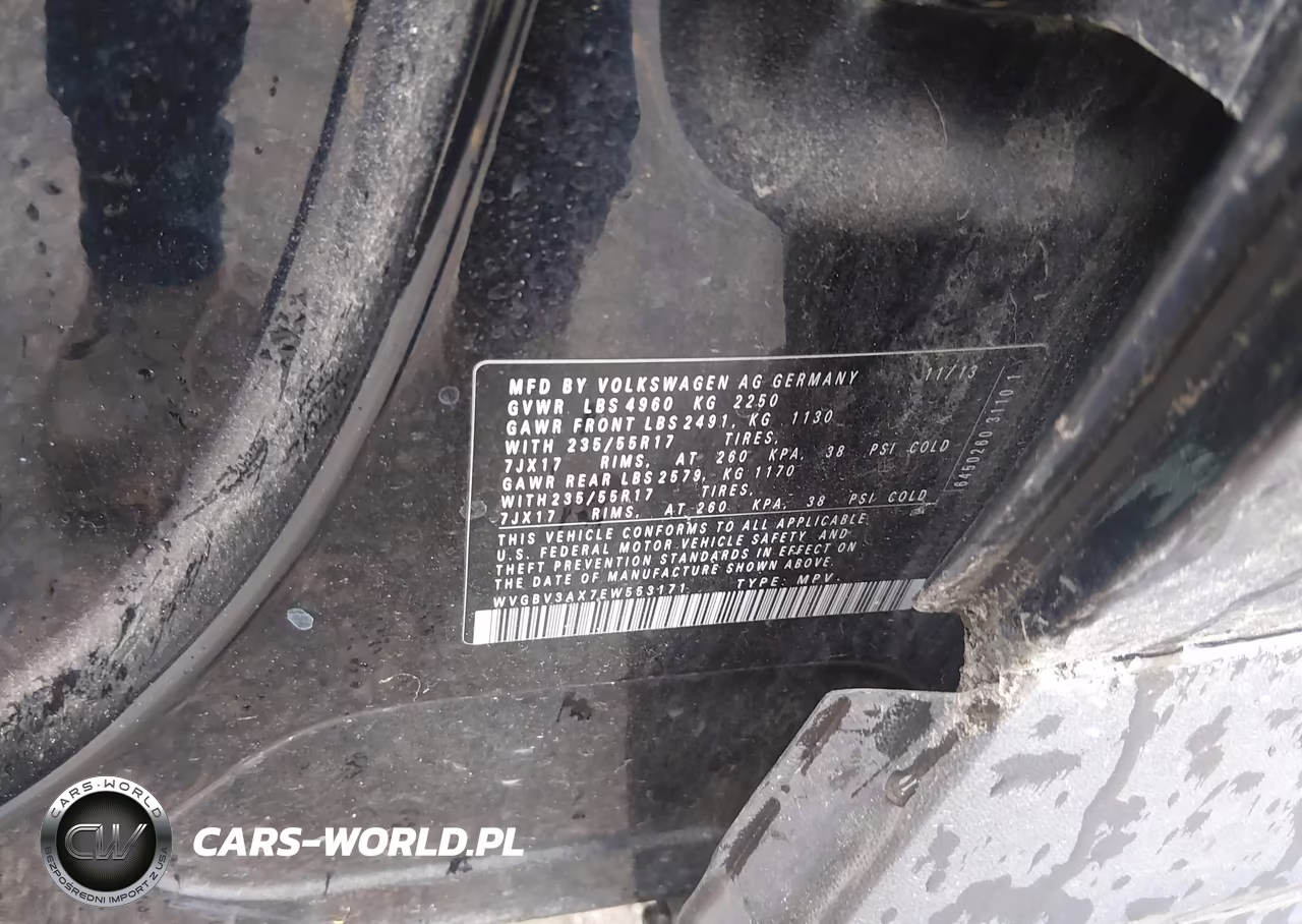 2014 Volkswagen Tiguan Se VIN:WVGBV3AX7EW553171 - 9