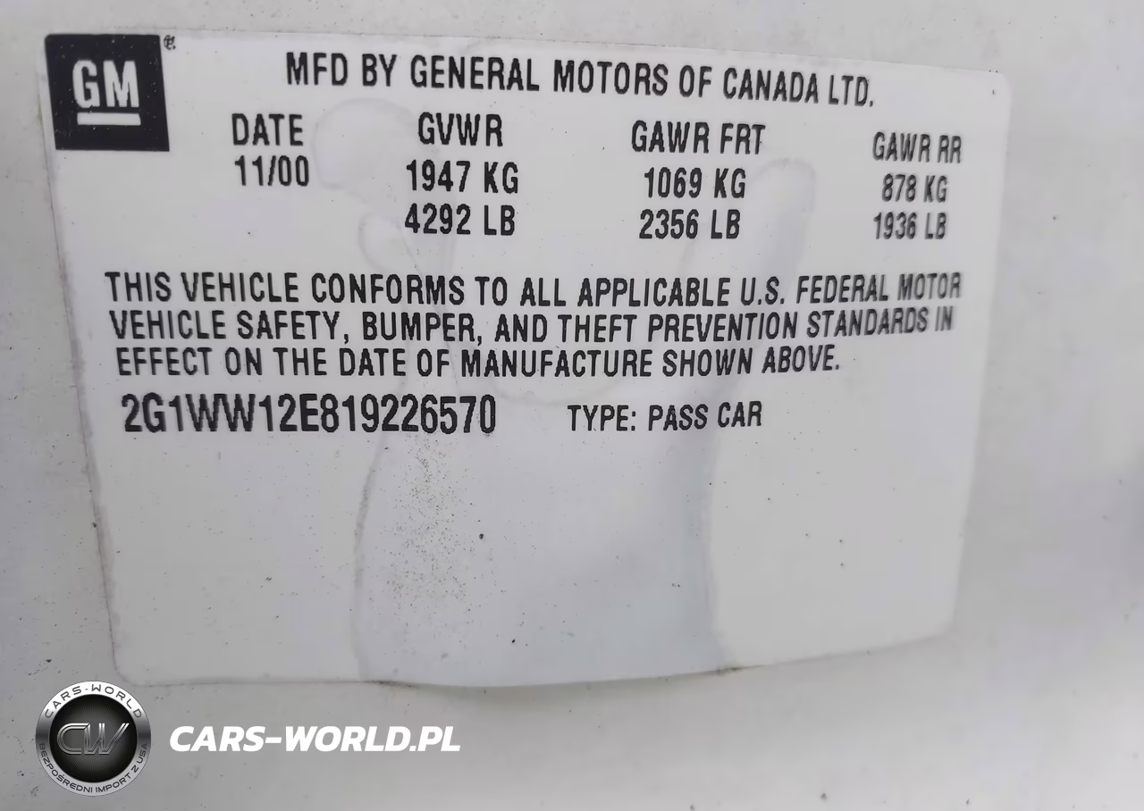 2001 Chevrolet Monte Carlo Ls VIN:2G1WW12E819226570 - 9