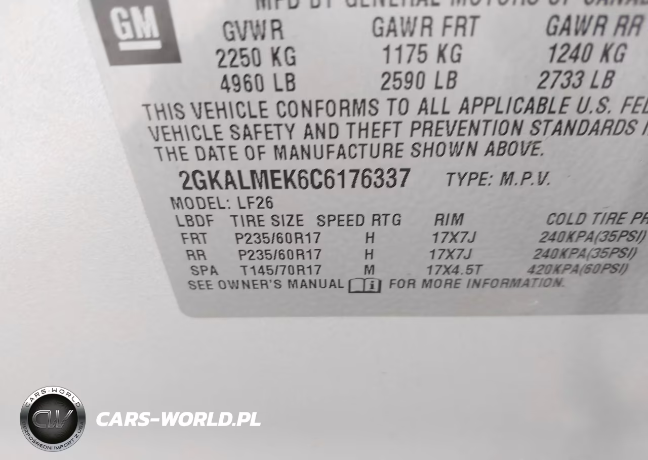 2012 GMC Terrain Sle-1 VIN:2GKALMEK6C6176337 - 9