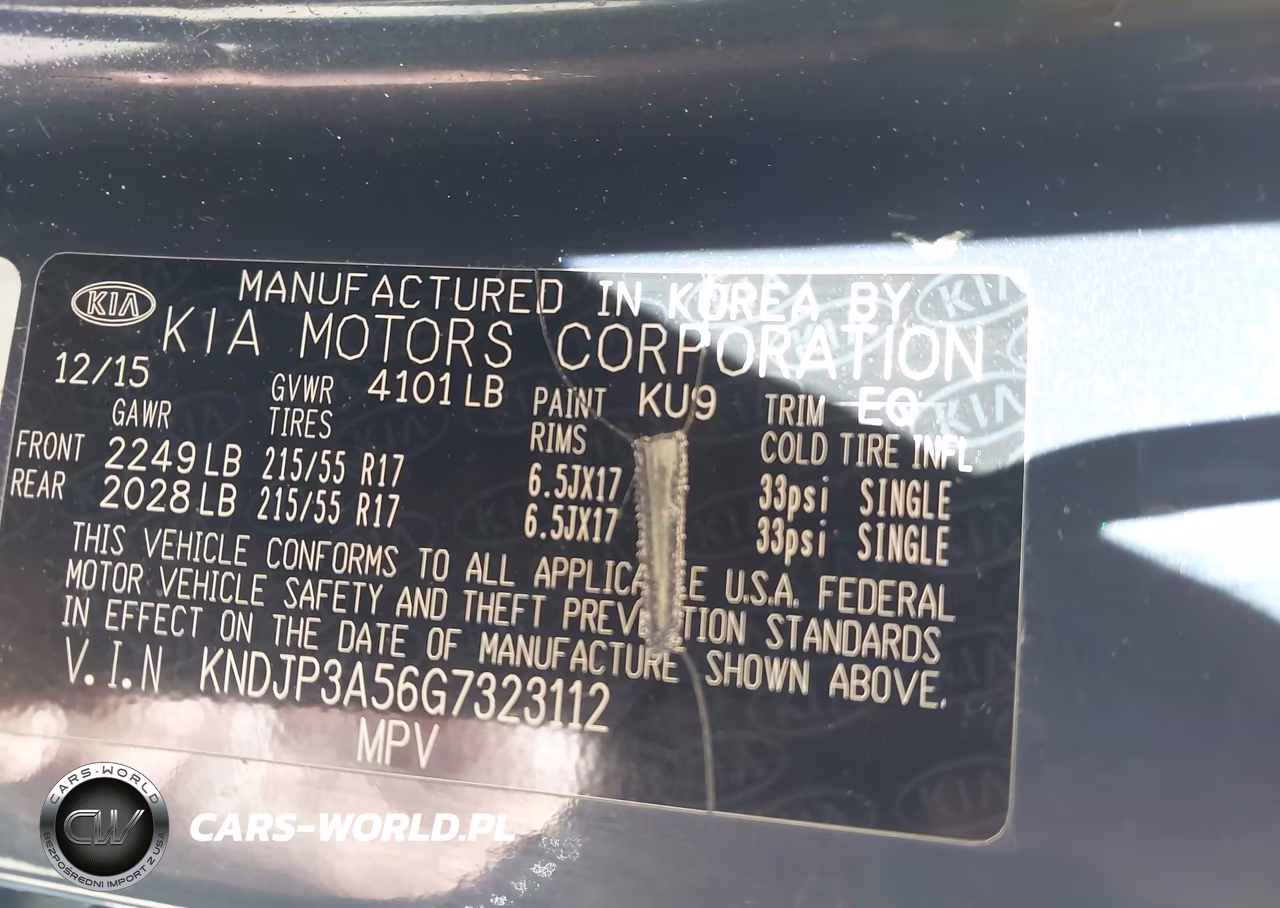 2016 Kia Soul + VIN:KNDJP3A56G7323112 - 9