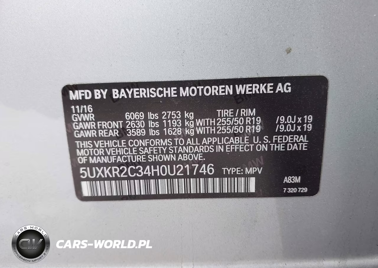 2017 BMW X5 Sdrive35I VIN:5UXKR2C34H0U21746 - 9