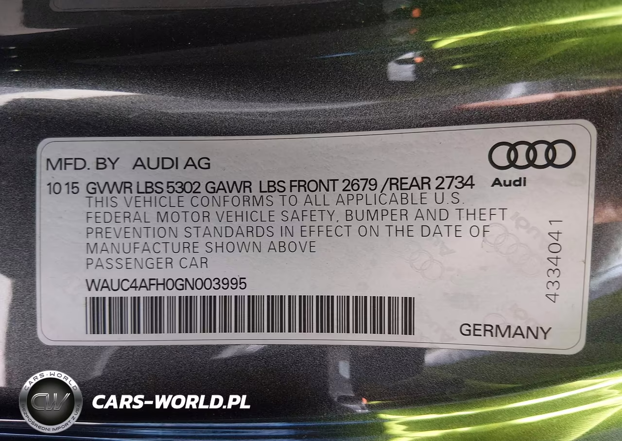 2016 Audi S5 3.0T Premium Plus VIN:WAUC4AFH0GN003995 - 9