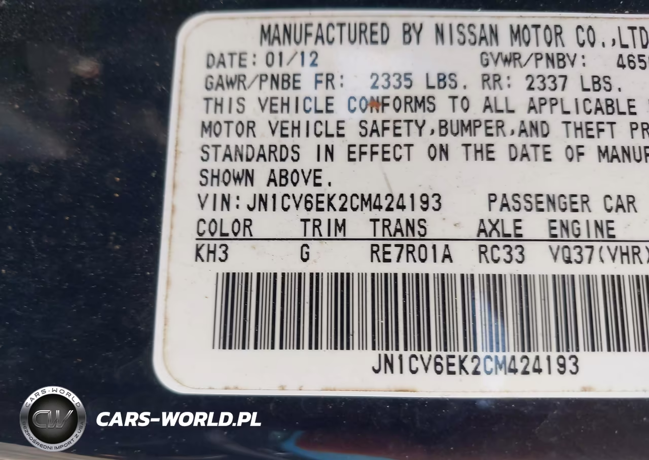 2012 Infiniti G37 Journey VIN:JN1CV6EK2CM424193 - 9