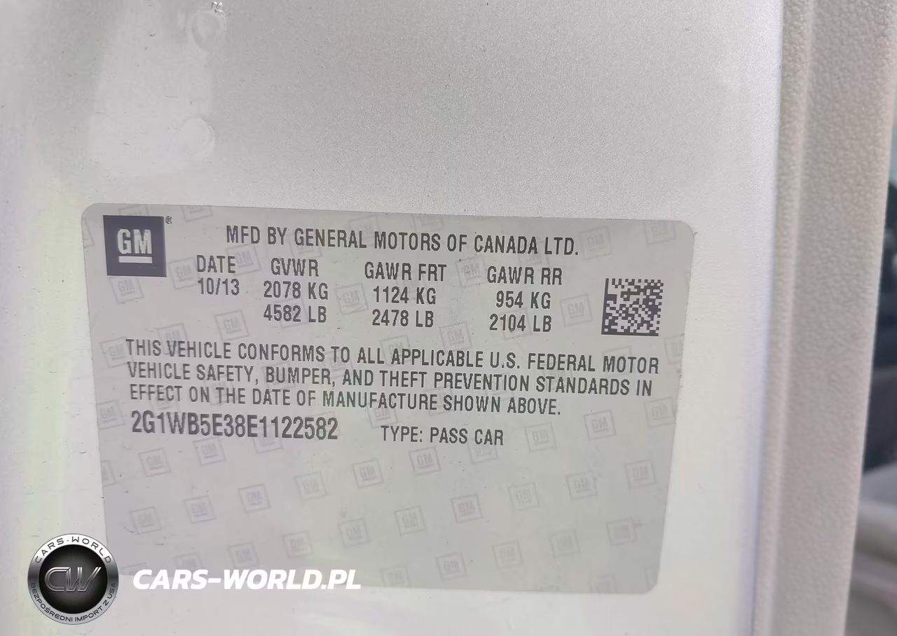 2014 Chevrolet Impala Limited Lt VIN:2G1WB5E38E1122582 - 9