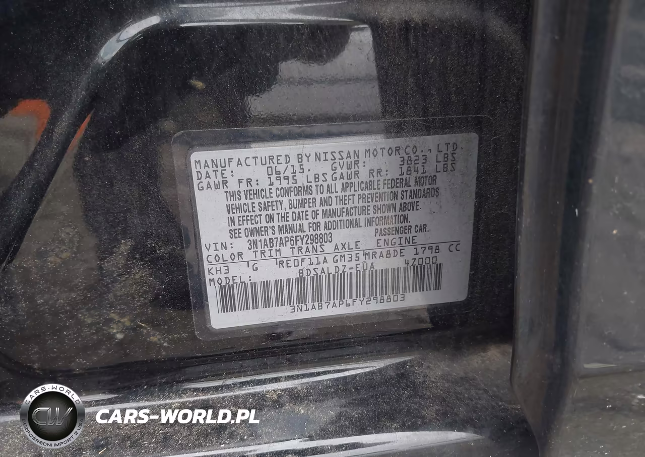 2015 Nissan Sentra Sv VIN:3N1AB7AP6FY298803 - 9