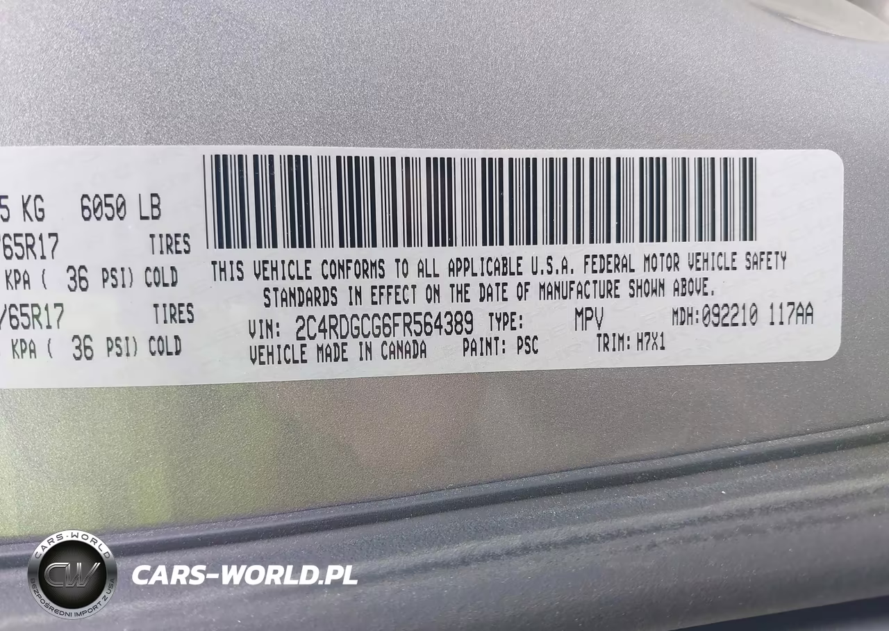 2015 Dodge Grand Caravan Sxt VIN:2C4RDGCG6FR564389 - 9