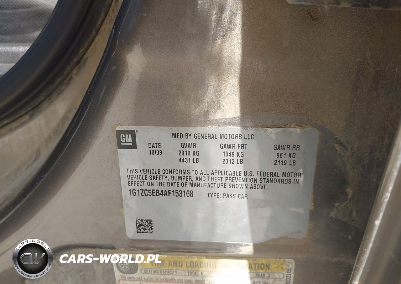 2010 Chevrolet Malibu Lt VIN:1G1ZC5EB4AF153168 - 9