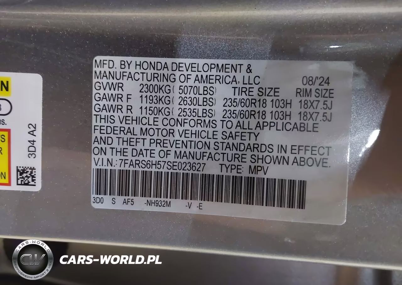 2025 Honda Cr-V Hybrid Sport VIN:7FARS6H57SE023627 - 9