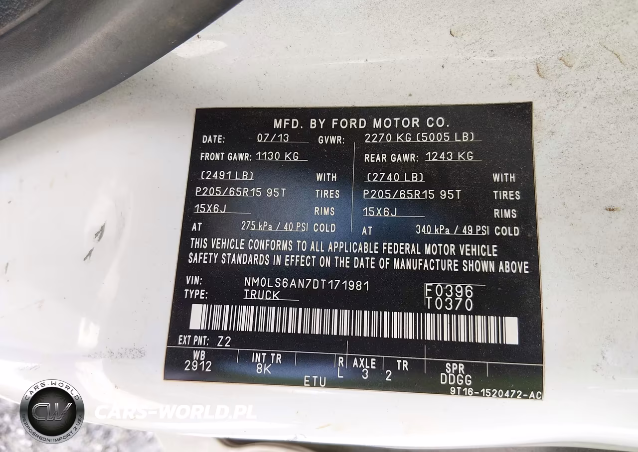2013 Ford Transit Connect Xl VIN:NM0LS6AN7DT171981 - 9