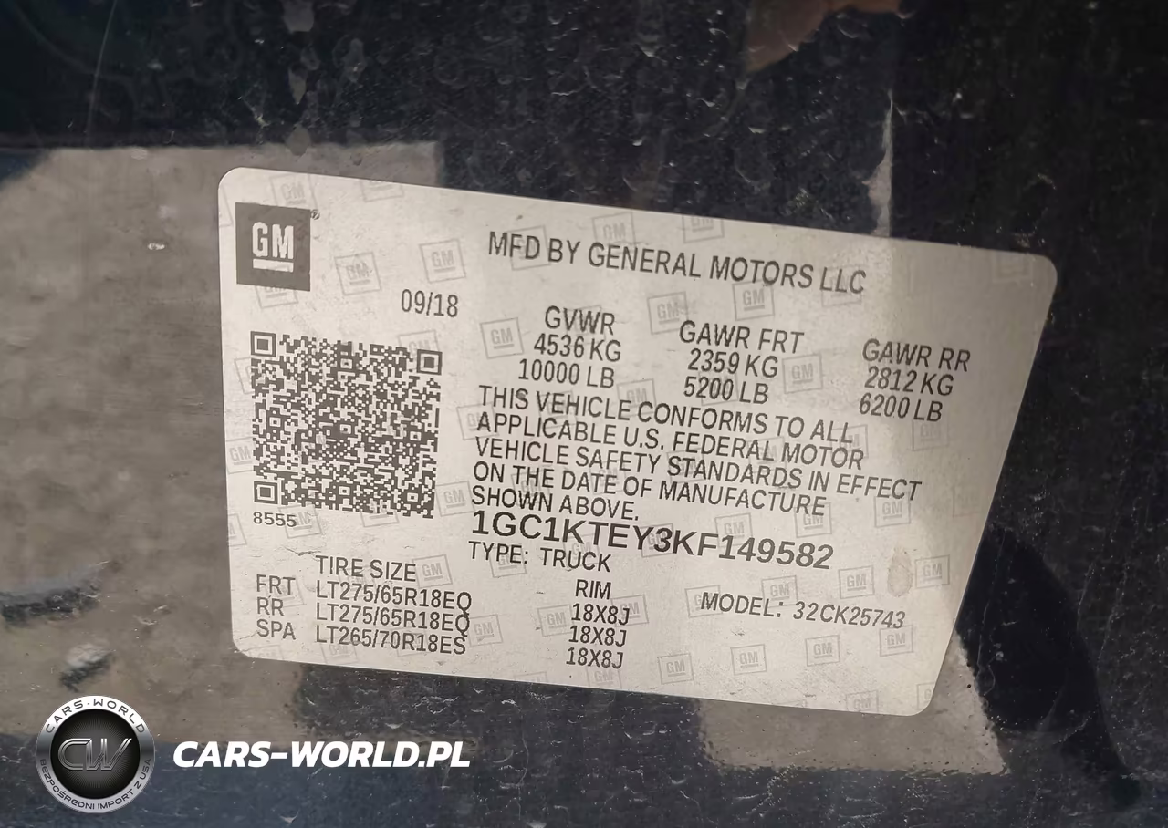 2019 Chevrolet Silverado 2500Hd Ltz VIN:1GC1KTEY3KF149582 - 9