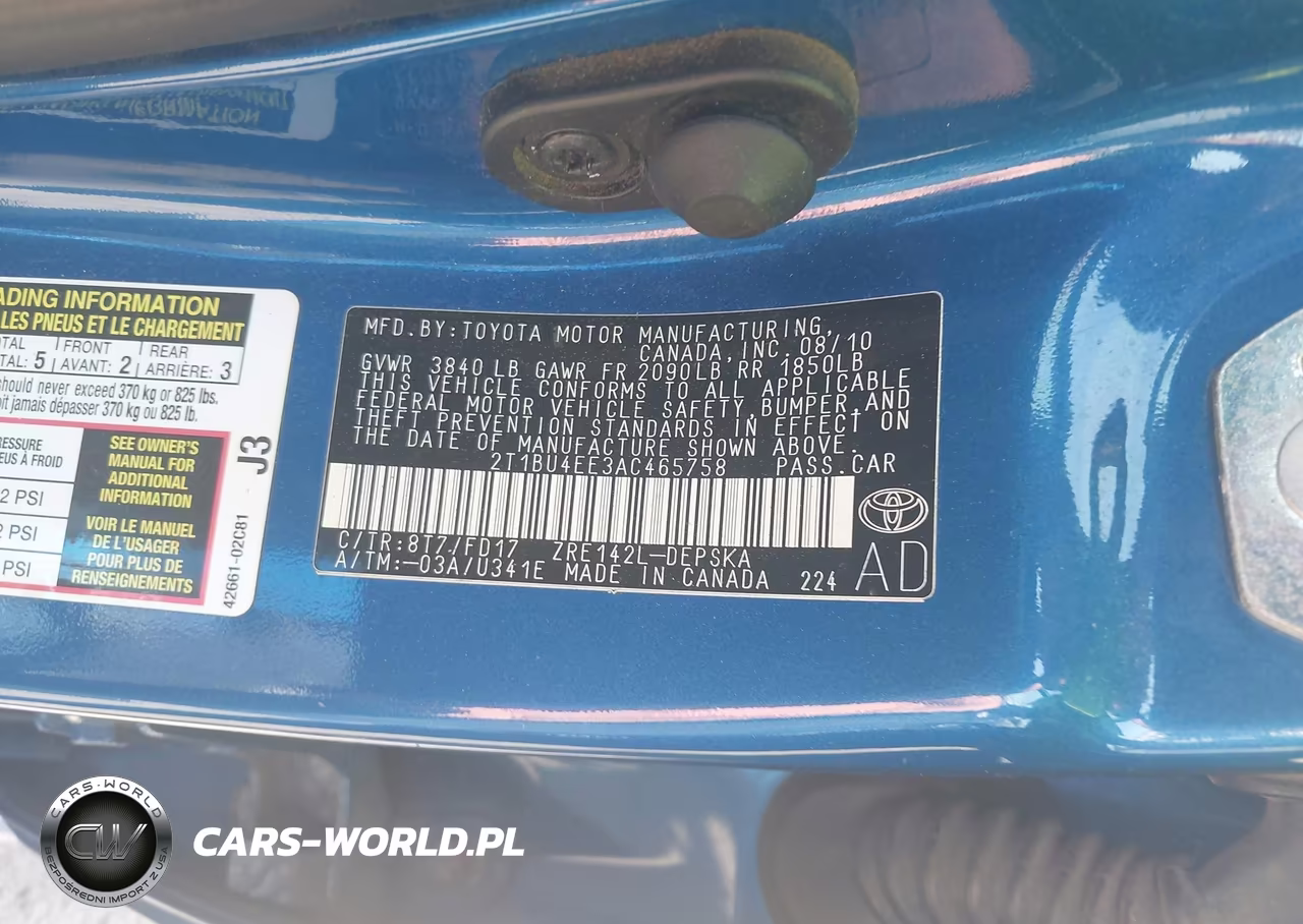 2010 Toyota Corolla S VIN:2T1BU4EE3AC465758 - 9