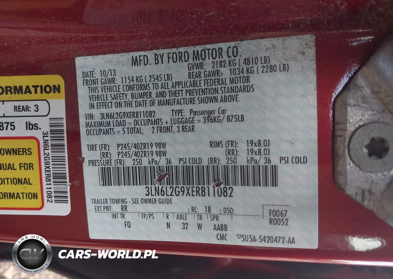 2014 Lincoln Mkz VIN:3LN6L2G9XER811082 - 9
