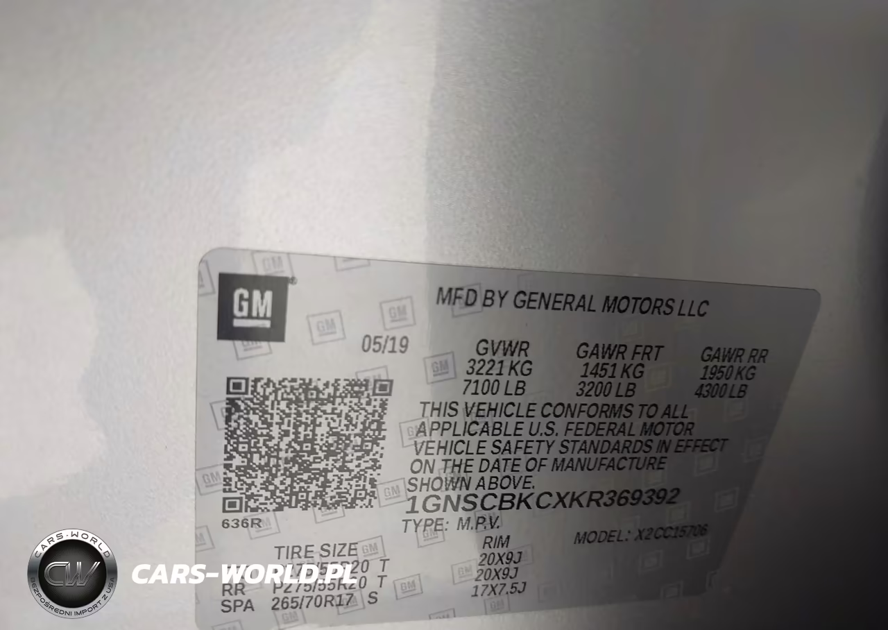 2019 Chevrolet Tahoe Lt VIN:1GNSCBKCXKR369392 - 9
