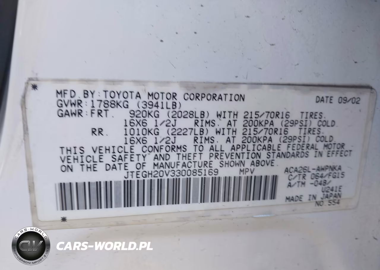 2003 Toyota Rav4 VIN:JTEGH20V330085169 - 9