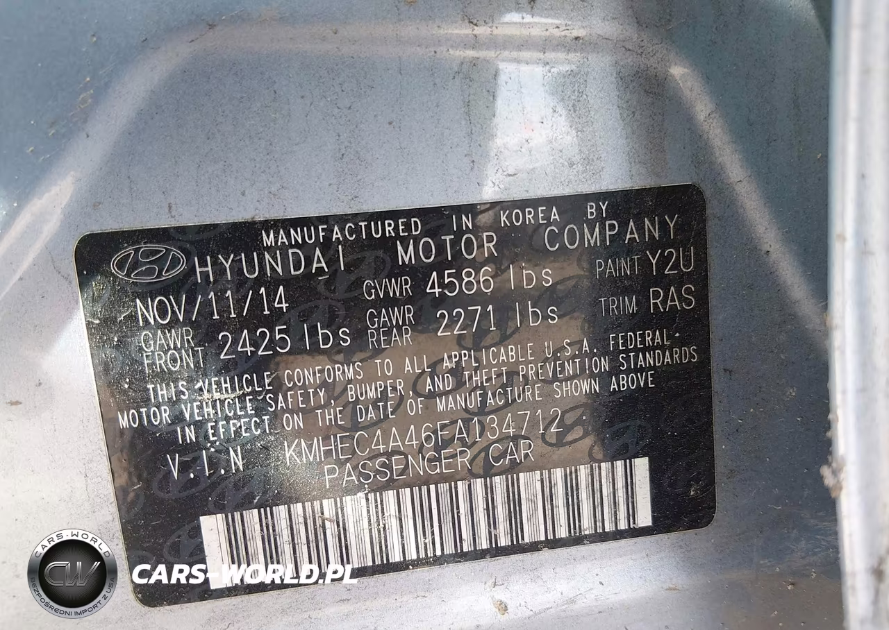 2015 Hyundai Sonata Hybrid VIN:KMHEC4A46FA134712 - 9