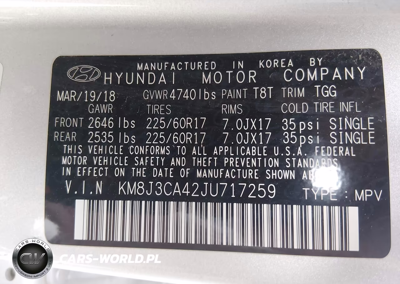 2018 Hyundai Tucson Sel VIN:KM8J3CA42JU717259 - 9