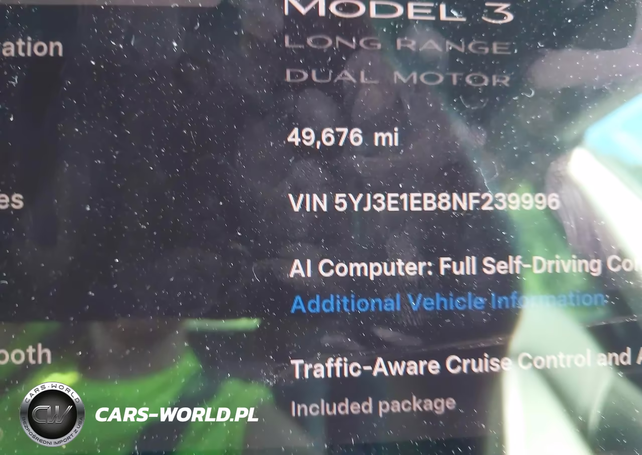 2022 Tesla Model 3 Long Range Dual Motor All-Wheel Drive VIN:5YJ3E1EB8NF239996 - 14