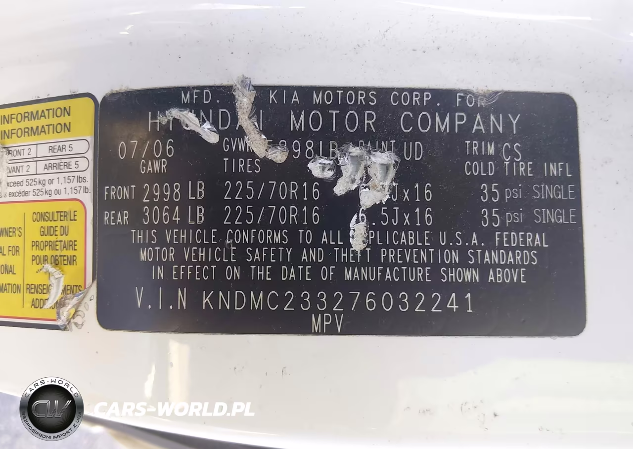 2007 Hyundai Entourage Gls-Limited-Se VIN:KNDMC233276032241 - 9