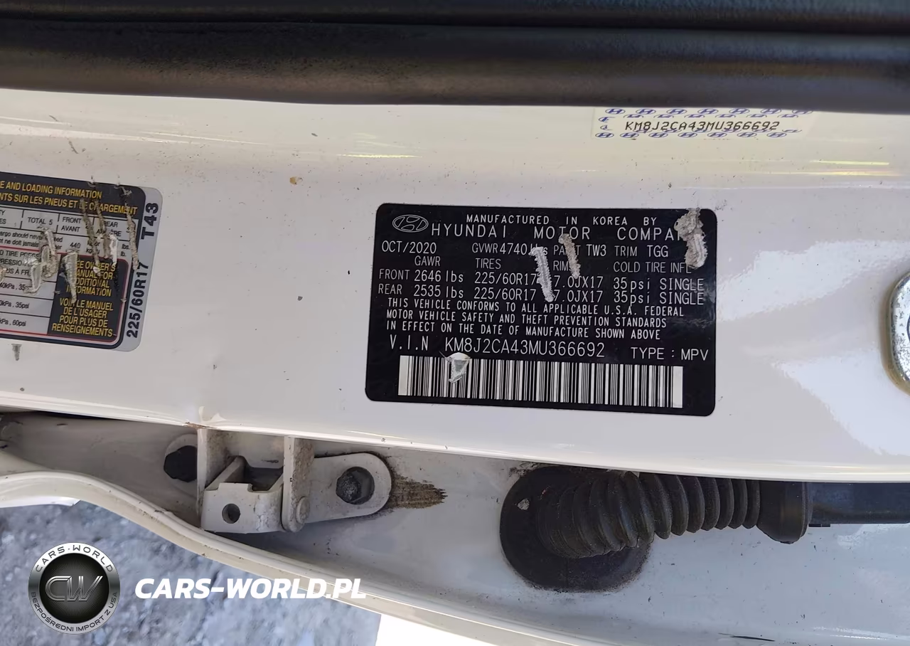 2021 Hyundai Tucson Se VIN:KM8J2CA43MU366692 - 9