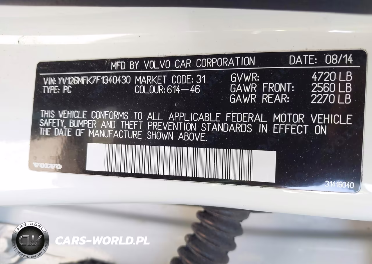 2015 Volvo S60 T5 Premier VIN:YV126MFK7F1340430 - 9