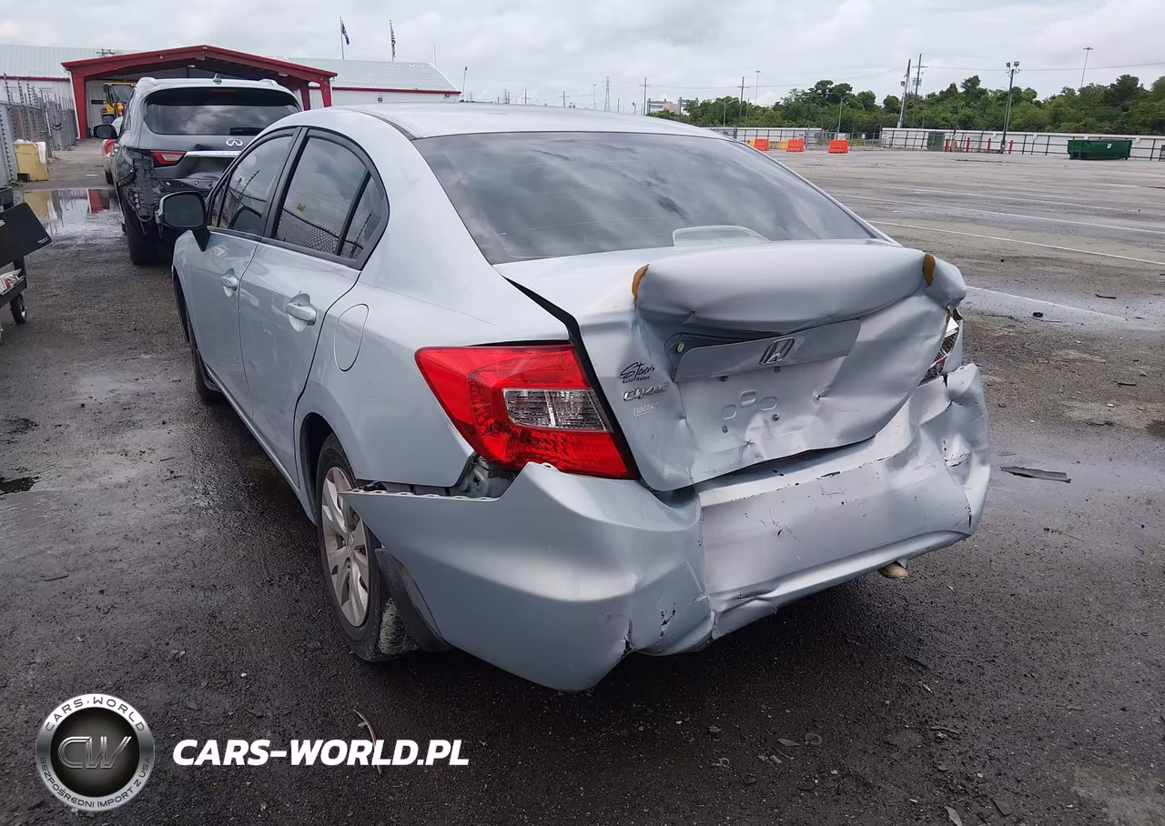 2012 Honda Civic Lx VIN:2HGFB2F59CH551337 - 3
