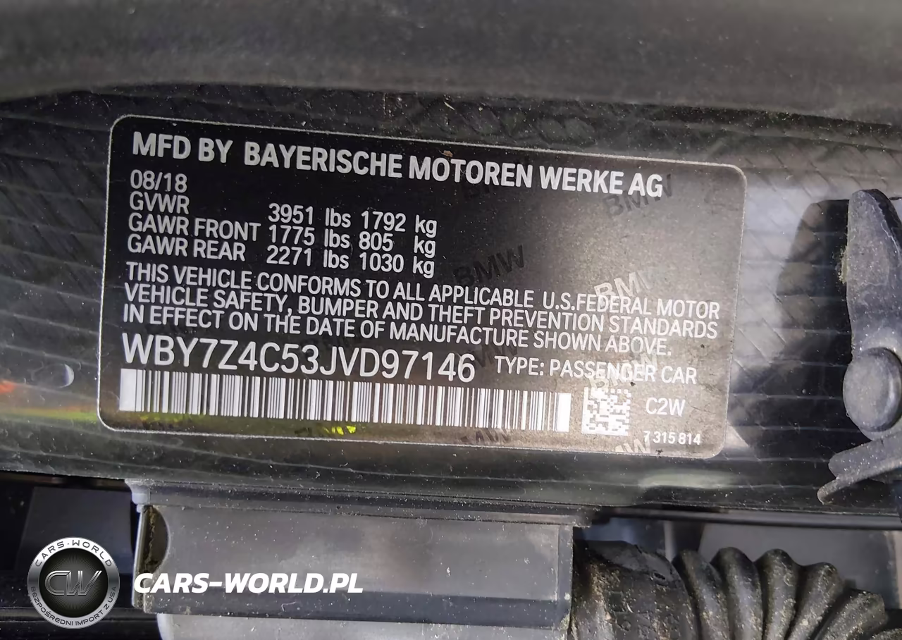 2018 BMW I3 94Ah W-Range Extender VIN:WBY7Z4C53JVD97146 - 9