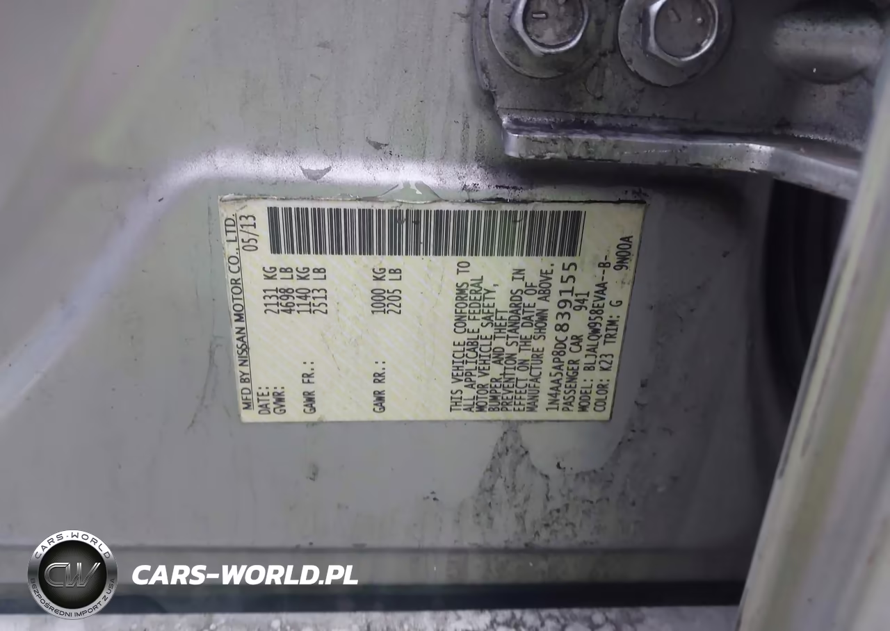 2013 Nissan Maxima 3.5 S VIN:1N4AA5AP8DC839155 - 9