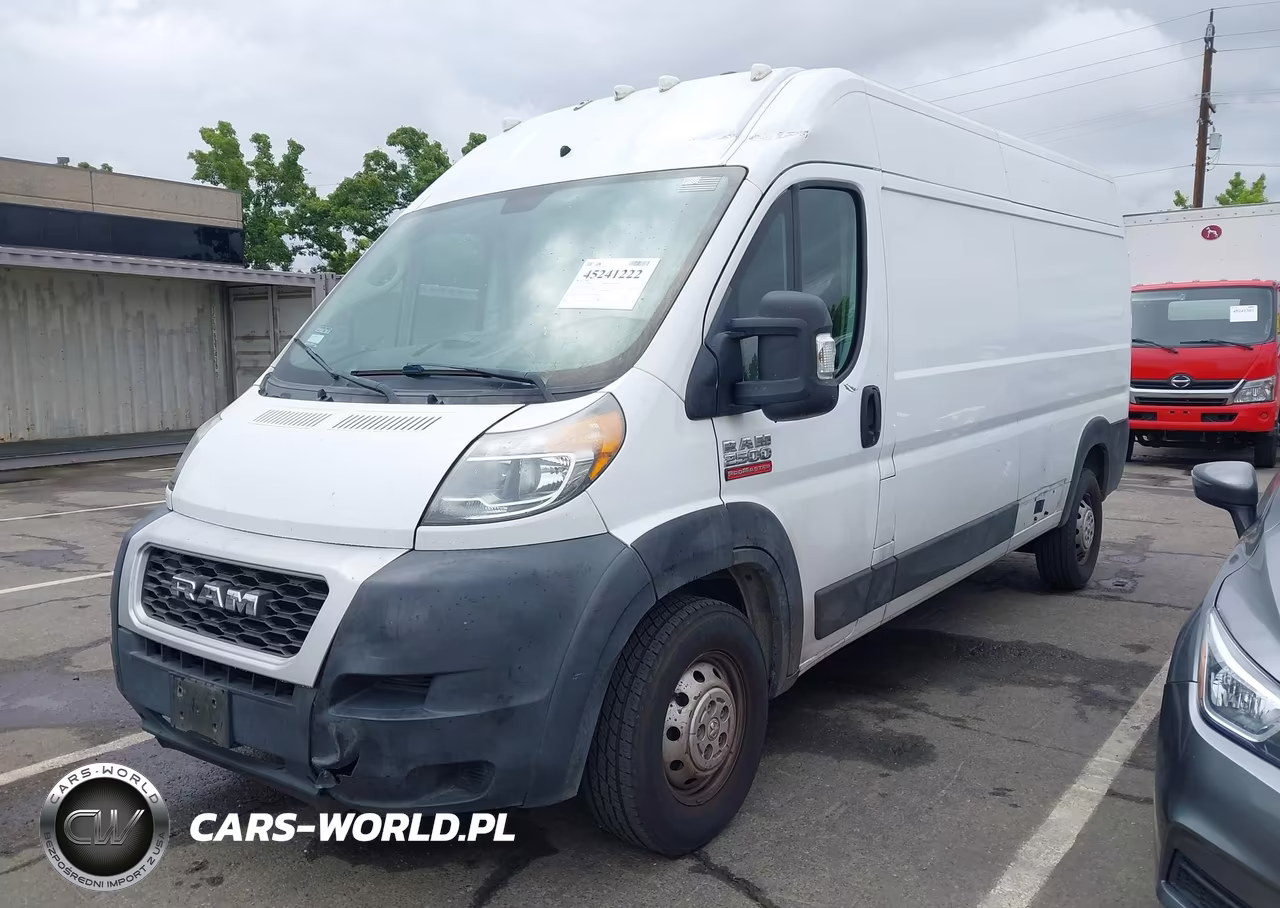 2019 Ram Promaster 2500 High Roof 159 Wb VIN:3C6TRVDG4KE505094 - 2