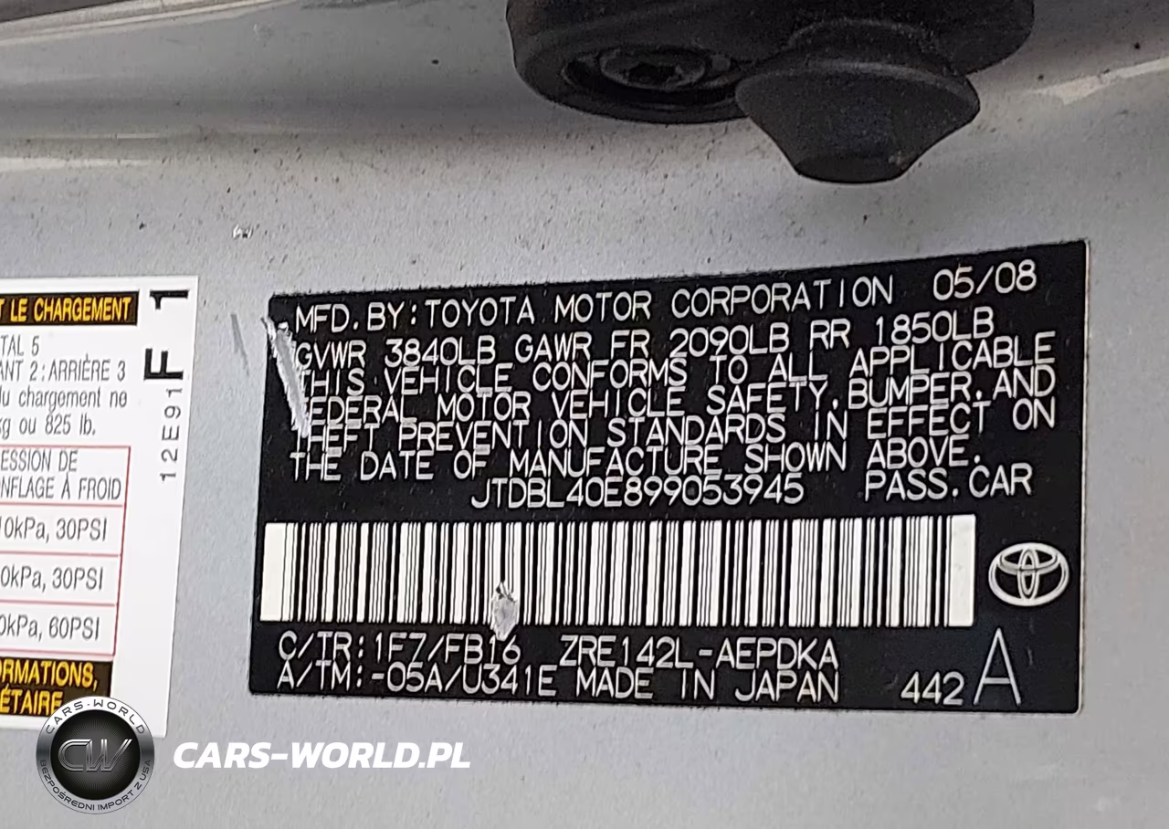 2009 Toyota Corolla Le VIN:JTDBL40E899053945 - 9