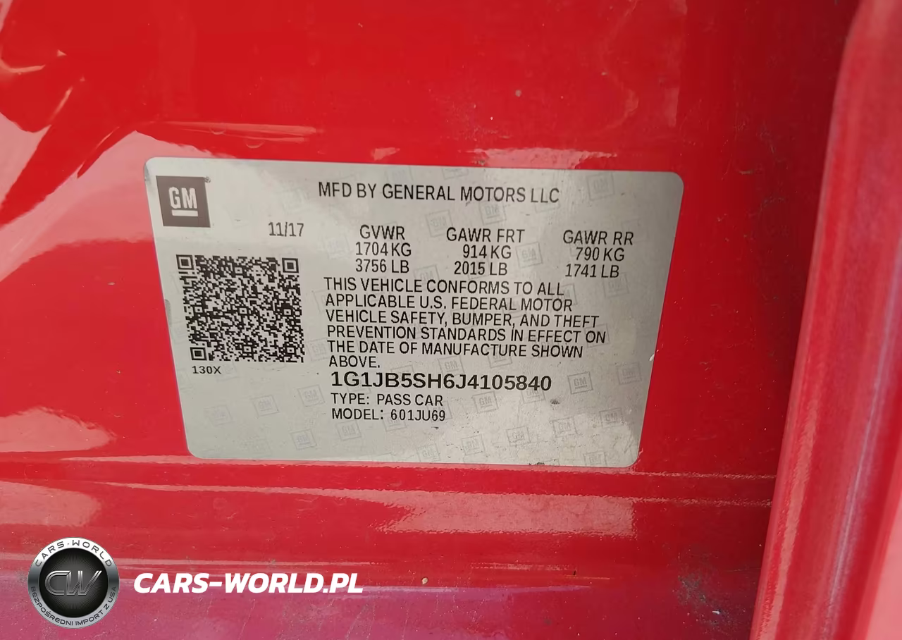 2018 Chevrolet Sonic Ls Auto VIN:1G1JB5SH6J4105840 - 9