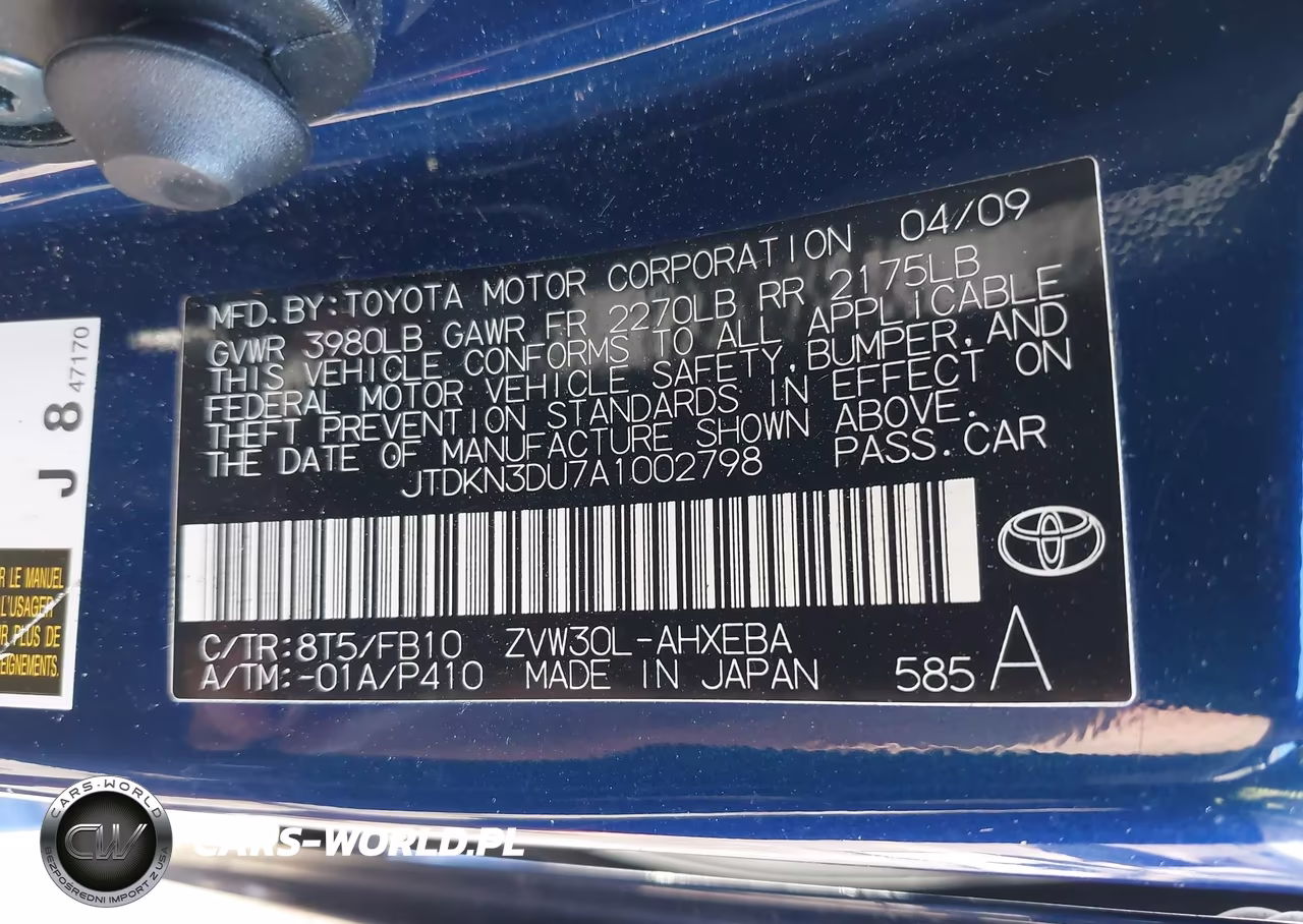 2010 Toyota Prius Iii VIN:JTDKN3DU7A1002798 - 9