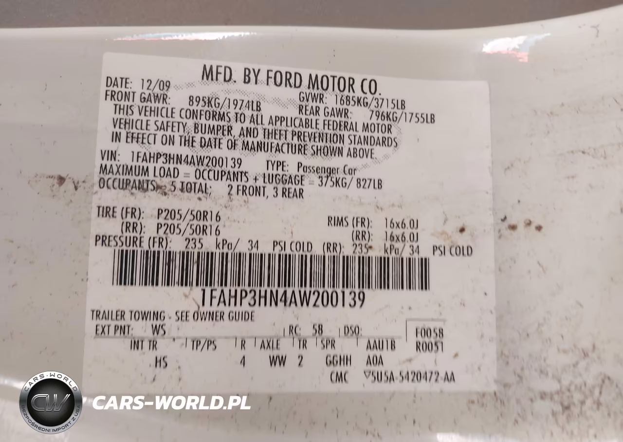 2010 Ford Focus Sel VIN:1FAHP3HN4AW200139 - 9
