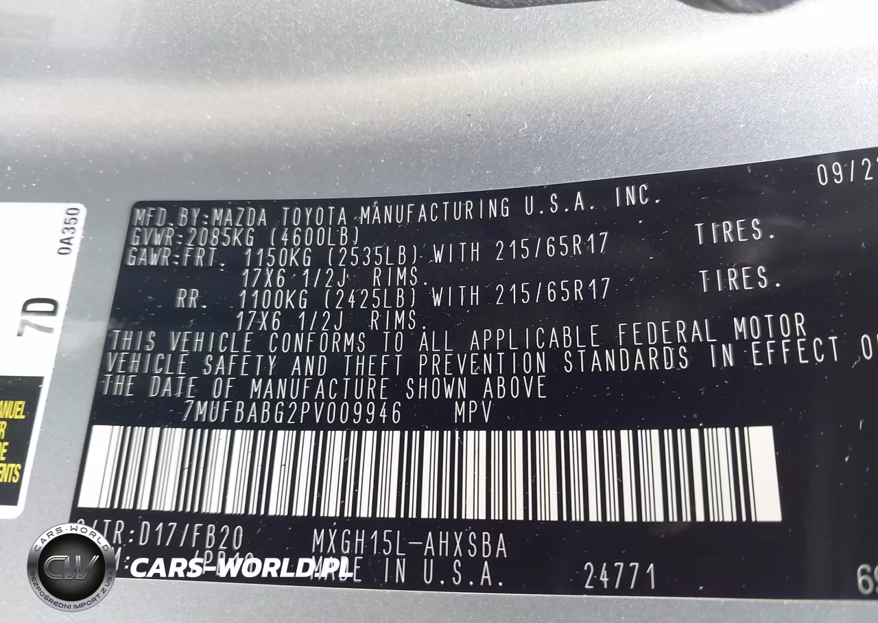 2023 Toyota Corolla Cross Hybrid Se VIN:7MUFBABG2PV009946 - 9