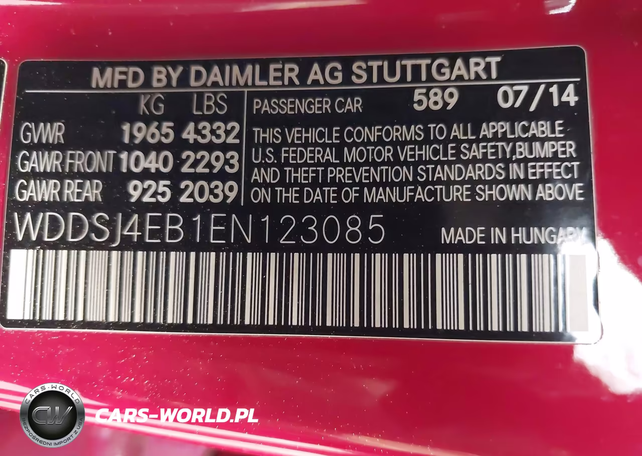 2014 Mercedes-Benz Cla 250 VIN:WDDSJ4EB1EN123085 - 9