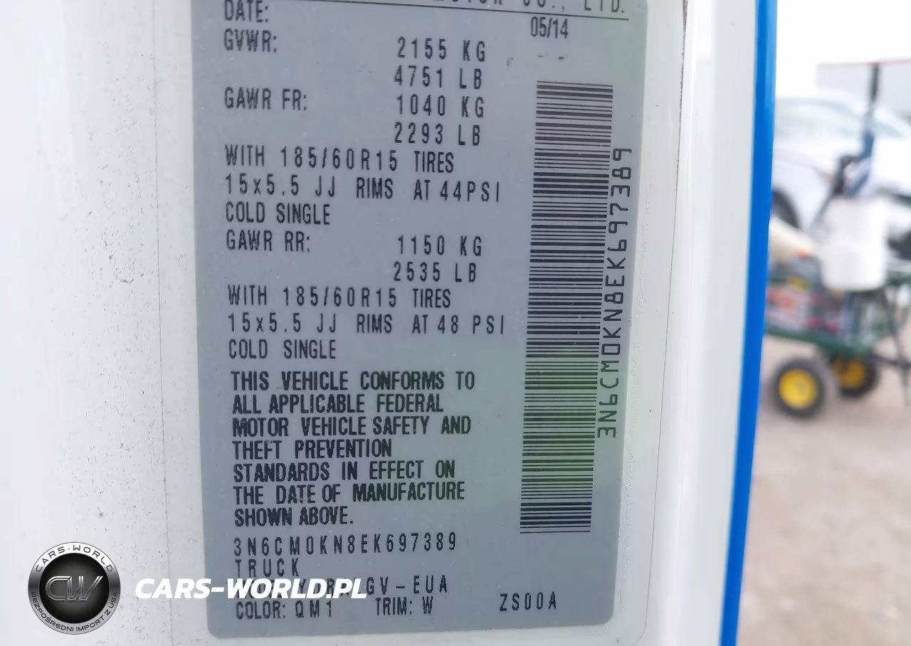 2014 Nissan Nv200 Sv VIN:3N6CM0KN8EK697389 - 9