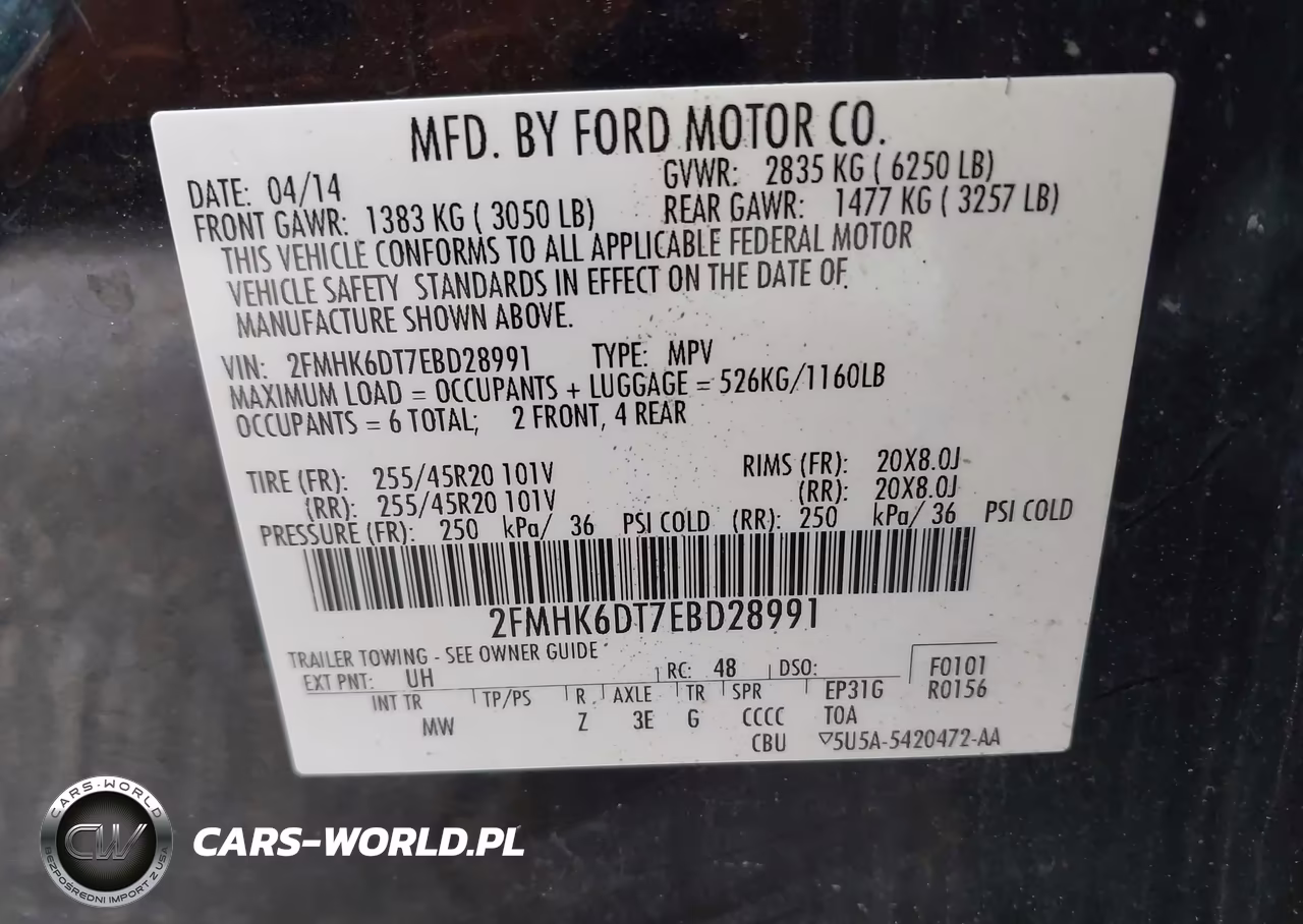 2014 Ford Flex Limited VIN:2FMHK6DT7EBD28991 - 9