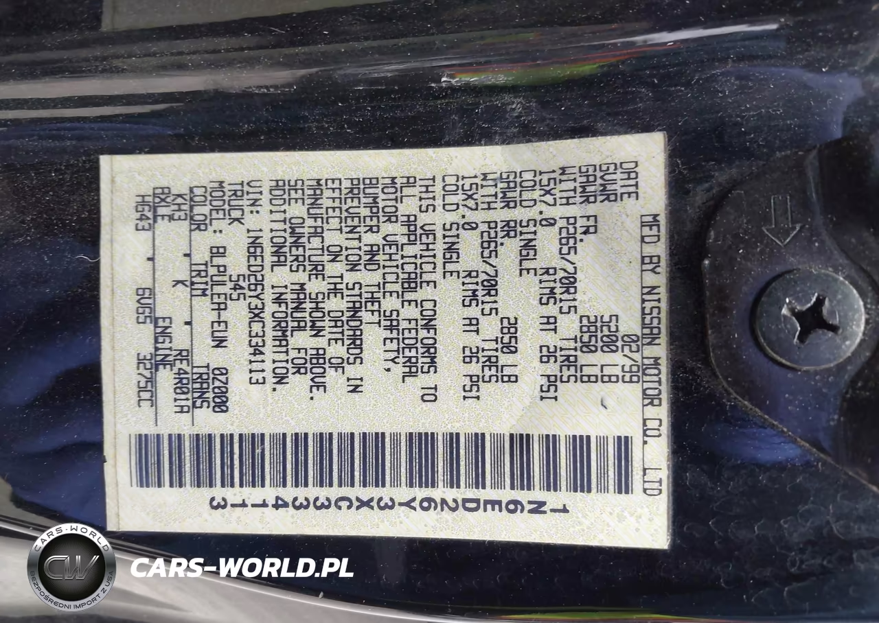 1999 Nissan Frontier Se-V6-Xe-V6 VIN:1N6ED26Y3XC334113 - 9